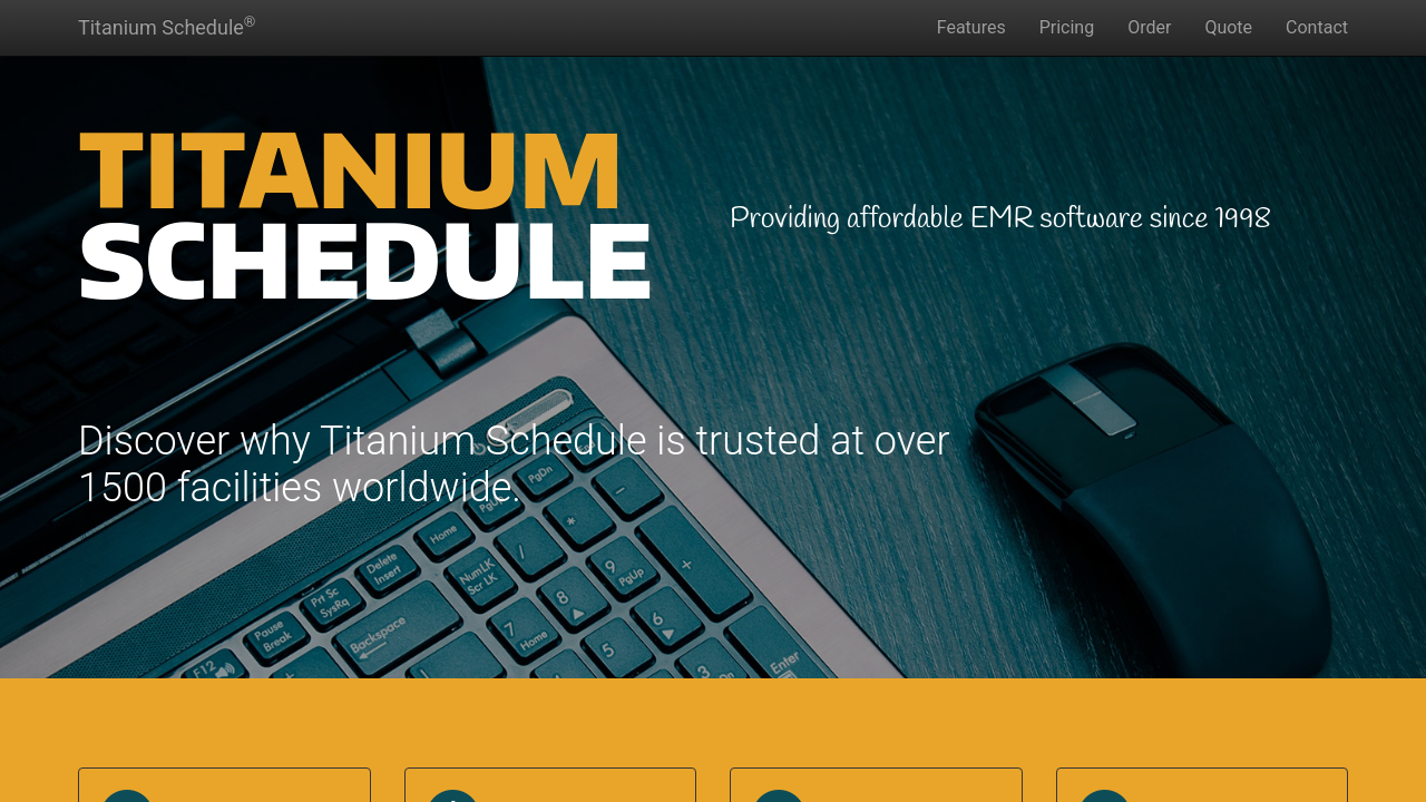 Titanium Schedule